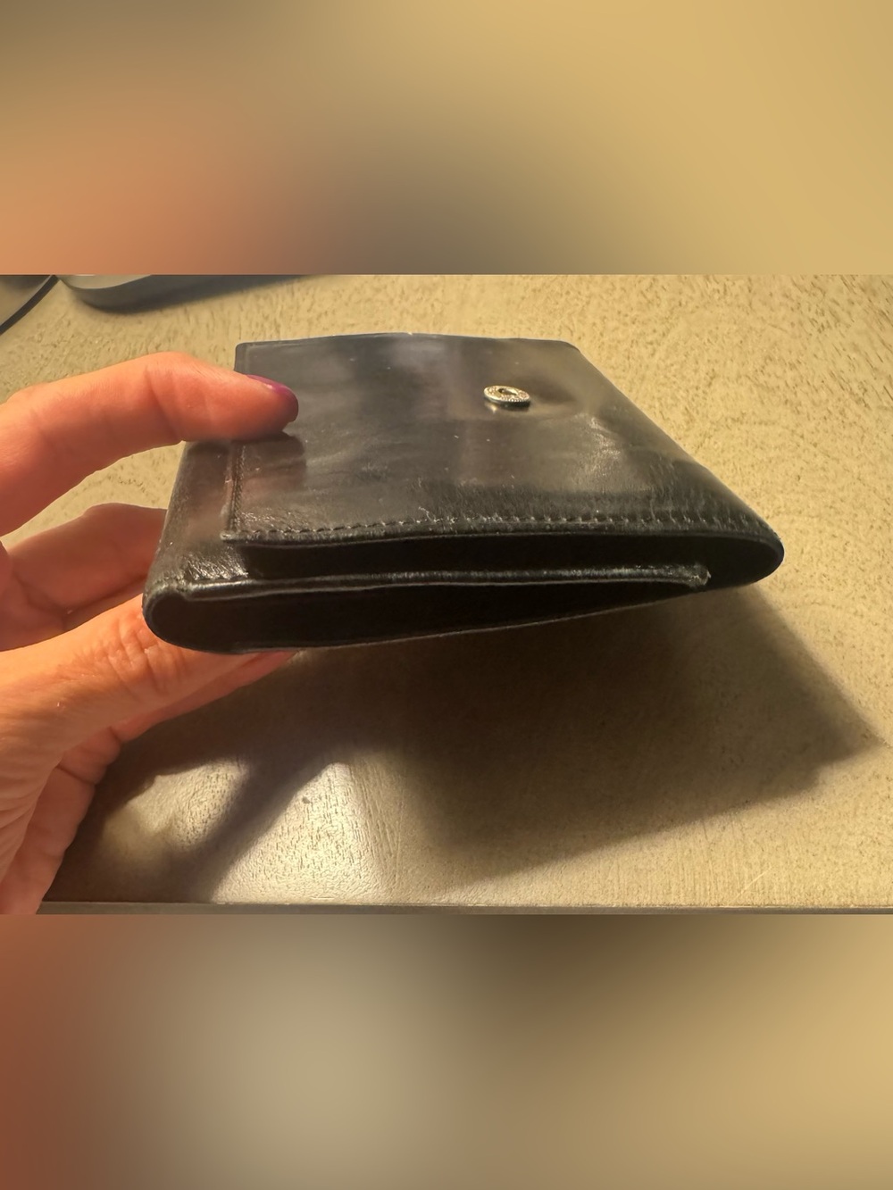 Prada Milano Black Leather Trifold Wallet Made in Italy - Picture 15 of 16
